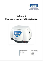 Biosan WB-4MS Mode D'emploi