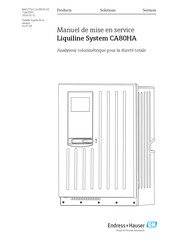 Endress+Hauser Liquiline System CA80HA Manuel De Mise En Service