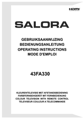 Salora 43FA330 Mode D'emploi