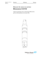 Endress+Hauser Memosens CCS55D Manuel De Mise En Service