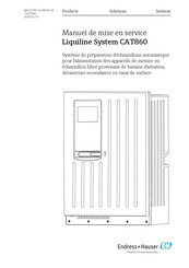 Endress+Hauser Liquiline System CAT860 Manuel De Mise En Service