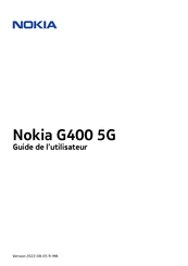 Nokia G400 5G Guide De L'utilisateur