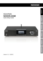 Noxon A540 Guide D'installation Rapide