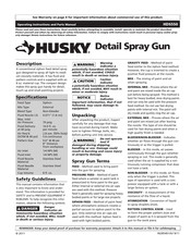 Husky HDS550 Instructions D'utilisation Et Manuel De Pièces