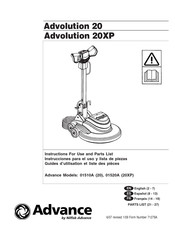 Nilfisk Advance Advolution 20XP Guide D'utilisation