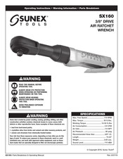 Sunex Tools SX160 Instructions De Fonctionnement