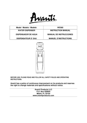 Avanti WD360 Manuel D'instructions