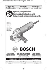 Bosch GWS13-50VSP Consignes D'utilisation/De Sécurité