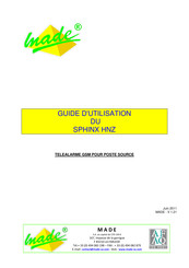 Made SPHINX HNZ Guide D'utilisation