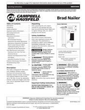 CHAMPBELL HAUSFELD NB003006 Instructions D'utilisation