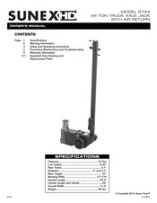 Sunex HD 6744 Manuel Du Propriétaire
