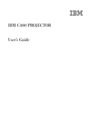 IBM C400 Mode D'emploi