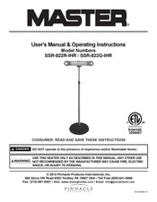 Master SSR-822G-IHR Manuel De L'utilisateur Et Instructions D'utilisation