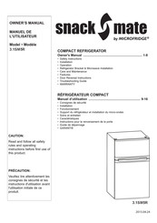 MicroFridge snackmate 3.1SM5R Manuel De L'utilisateur