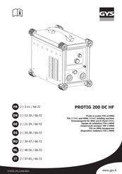 GYS PROTIG 200 DC HF Mode D'emploi