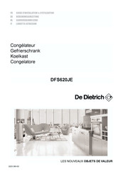 De Dietrich DFS620JE Guide D'installation & D'utilisation