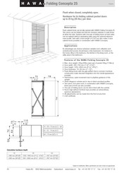 hawa Folding Concepta 25 Instructions De Montage