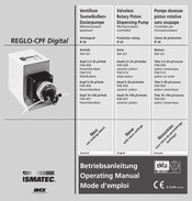 Idex ISMATEC REGLO-CPF Digital Mode D'emploi