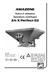 Amazone ZA-X Perfect 02 Notice D'utilisation