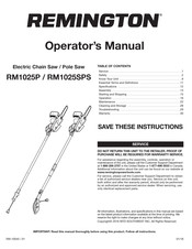 Remington Ranger RM1025SPS Manuel De L'utilisateur