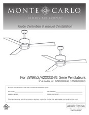 monte carlo 3VNR52-D-V1 Serie Guide D'entretien Et Manuel D'installation