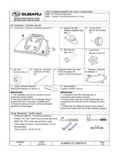 Subaru H630SCA000 Instructions D'installation