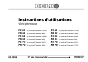 Delk AX 62 Instructions D'utilisation