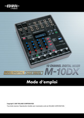 Royal Edirol M-10DX Mode D'emploi
