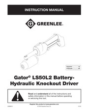 Greenlee GATOR LS50L2 Manuel D'instructions