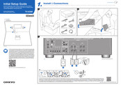 Onkyo TX-8390 Guide De Configuration Initiale