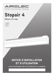 Airelec Stopair 4 Notice D'installation Et D'utilisation