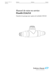 Endress+Hauser Flowfit CUA252 Manuel De Mise En Service