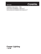 Eaton Cooper Lighting Corelite T-Bar Instructions D'installation