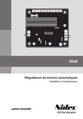 Nidec Leroy-Somer R438 Installation Et Maintenance