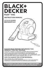 Black & Decker FLEX BDH1200FVAV Manuel D'instructions