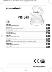 Morphy Richards PRISM Mode D'emploi