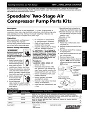 Speedaire 2NYC1 Instructions D'utilisation Et Manuel De Pièces