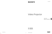 Sony VPL-XW6000 Manuel De Configuration