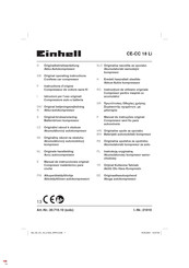 EINHELL CE-CC 18 Li Instructions D'origine