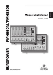 Behringer EUROPOWER PMH660M Manuel D'utilisation