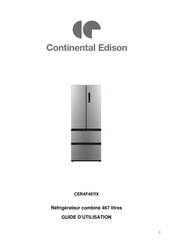 CONTINENTAL EDISON CERAF467IX Guide D'utilisation