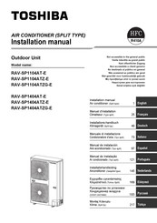 Toshiba RAV-SP1404ATZG-E Manuel D'installation