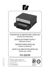 Federal Signal 520 Serie Mode D'emploi