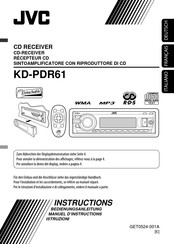 JVC KD-PDR61 Manuel D'instructions