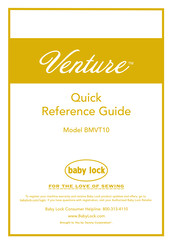 Baby Lock Venture BMVT10 Guide De Référence Rapide