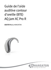 Hansaton EXCITE Pro AQ jam XC Pro 7-R Guide D'aide