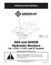 Textron Company GREENLEE 882 Manuel D'instructions