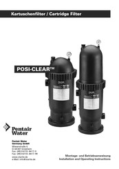 Pentair Water POSI-CLEAR PXC 75 Instructions D'installation Et D'utilisation