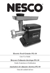 Nesco FG-10 Guide D'entretien Et D'utilisation