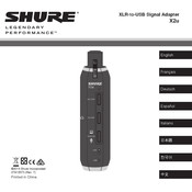 Shure X2u Mode D'emploi